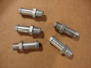 S&S #50-8115 ZINC HOSE FITTING 1/8-27 OIL LINE SET 5 BIG DOG #63533-41 HARLEY - Foto 1 di 2