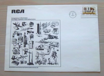 Sc. 1502 Progress in Electronics / RCA Cachet -  Oversize First Day Cover  FDC - Image 1 of 2