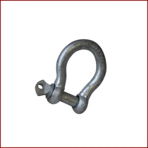 7/16" Commercial Grade Screw Pin Anchor Shackle, WLL 1 Ton - Picture 1 of 2