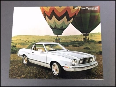 1977 Ford Mustang II 12-page Vintage Car Sales Brochure Catalog - Cobra Mach I - Image 1 of 4