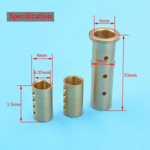 1/4'' Copper Bush Flexible Axle(Shaft) Sleeve for 6.35mm Strut Rc Boat #1866 - Picture 1 of 10