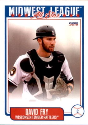 2019 Midwest League All-Stars Choice #61 David Fry Irving Texas TX Baseball Card - Image 1 of 2