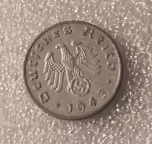 Une Seconde Guerre mondiale, 1943 1 Reichspfennig~ Allemagne, a des défauts, voir photos !! - Photo 1/19