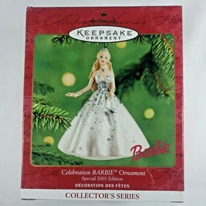 Vintage 2001 CELEBRATION BARBIE Hallmark Keepsake Holiday Ornament NEW IN BOX - Picture 1 of 7