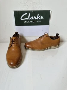 Clarks Leather Shoes Size UK 8.5 EU 42.5 in Tan - Picture 1 of 14