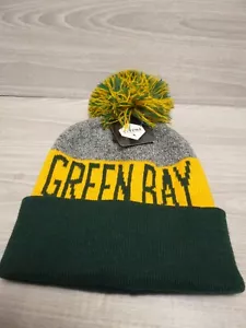 Green Bay Packers Pom Gorro Tejido Sombrero Nuevo con Etiquetas Oro Verde ENVÍO GRATUITO Hombres Mujeres - Imagen 1 de 2