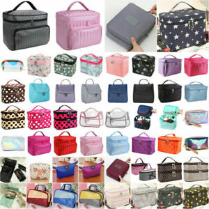 Large Make-up Bag Box Cosmetic Toiletry Travel Portable Organizer Case Storage .