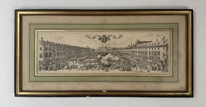 Rare ancienne gravure XVII La carrière de Nancy rue neuve de Jacques Callot 1627 - Foto 1 di 23