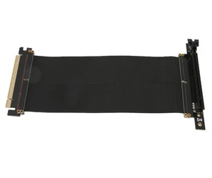 PCIE 3.0 X16 Extender Right Angle EMI Shielding GPU Extension Cable For Computer - Zdjęcie 1 z 10