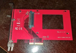 Startech.Com PCIE 4.0 X4 Adapterkarte für 2,5" U.3 Nvme SSD - Bild 1 von 2