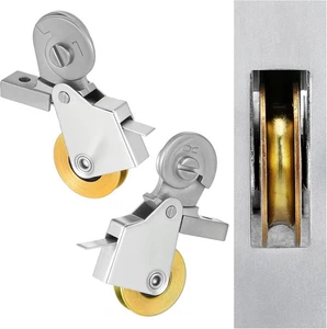 Paquete de 2 rodillos de puerta de pantalla corredera de alta resistencia de 1 pulgada rodamiento de bolas deslizamiento suave... - Imagen 1 de 6