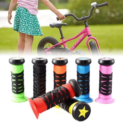 Rubber Bikes Bicycles Handle Bar Grips Tricycle Scooters Handlebar For Kid Child - Image 1 of 4