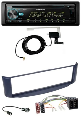 Pioneer MP3 AUX CD USB DAB Autoradio für Smart ForTwo 450 blau ohne Metallschach - Bild 1 von 4