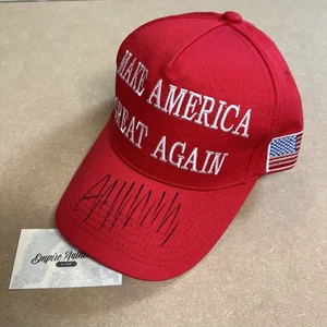 Donald Trump Hand Signed MAGA Hat 45-47 Autographed W/ COA - Picture 1 of 9