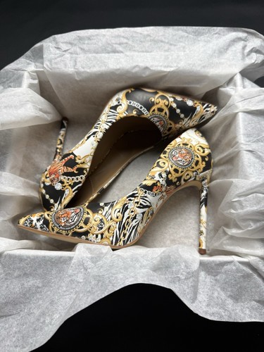 MadRag Donna Tiger Versace Tacchi a Pompa Taglia 7 5 (BB.01)