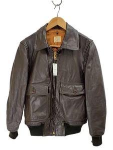 Single Rider Jacket/-/Leather/Brw/Plain 3917 - Picture 1 of 8