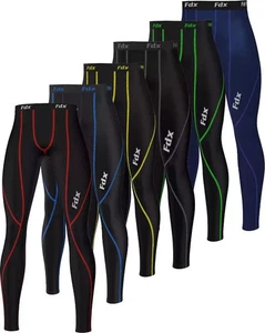 Mens Compression Trouser Winter Sports Gym Running Thermal Leggings Pant uk - Picture 1 of 23