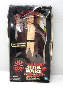 Star Wars Episode I Qui-Gon Jinn Hasbro Action Collection 12" Figur Box beschädigt. - Bild 1 von 11