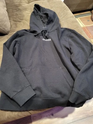 Sudadera con capucha negra mediana Guess para hombre Foto 1 de 4
