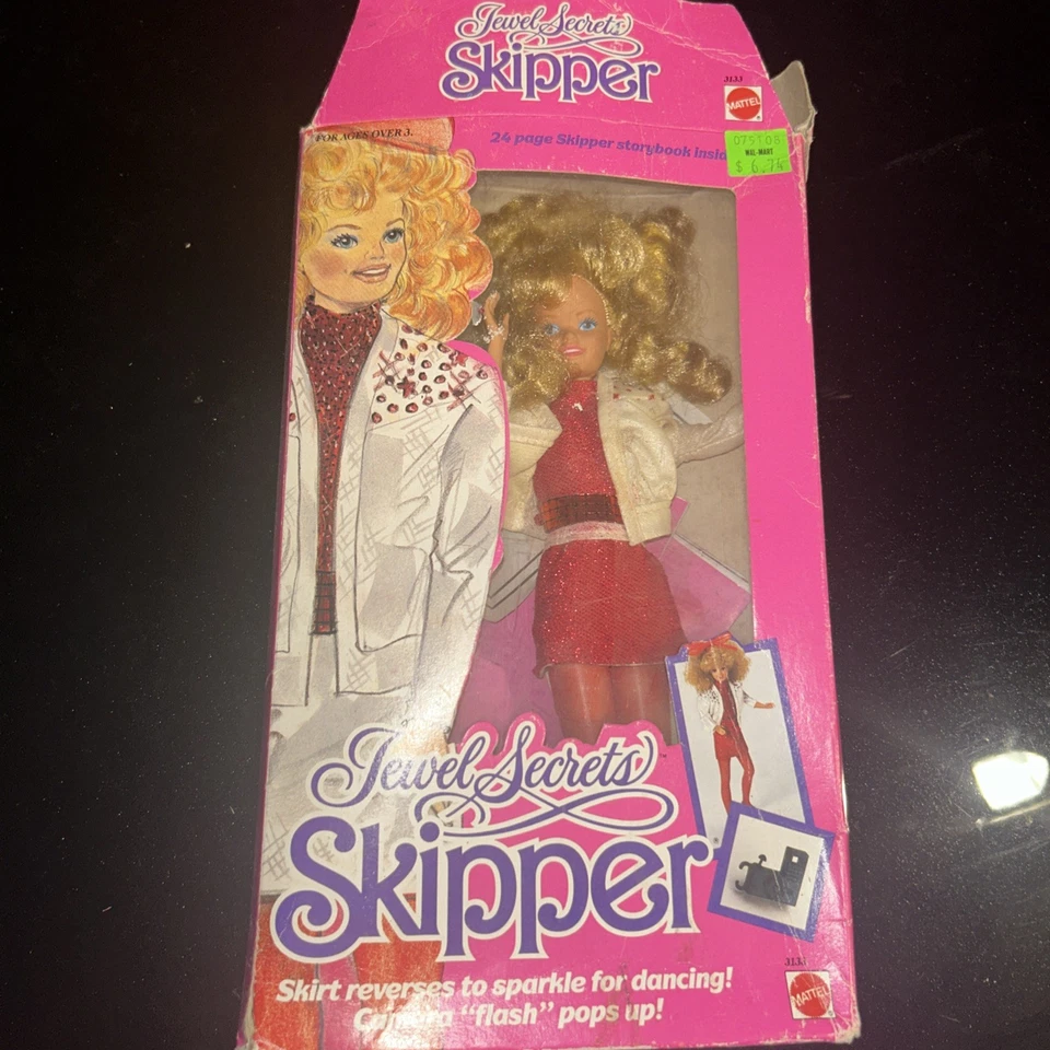 JEWEL SECRETS SKIPPER, MATTEL 3133, MUÑECA BONITA, ORIGINAL 1986, ¡EN CAJA! Foto 1 de 4