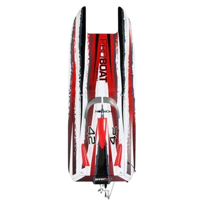 PRO BOAT BLACKJACK 42 BRUSHLESS 8S CATAMARAN, RTR, RED / WHITE, PRB08043T2 - Image 1 of 4