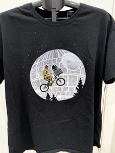 Star Wars Death Star Imperial Battle Station C-3PO and R2-D2-T-Shirt-Medium (C53 - Picture 1 of 2