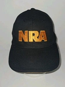 Sombrero ajustable de la Asociación Nacional del Rifle de la NRA negro - logotipo dorado derechos de armas - Imagen 1 de 6