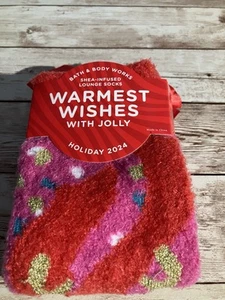 NEW Bath Body & Works Warmest Wishes W/Jolly Holiday 2024 Shea Infused Socks - Picture 1 of 4