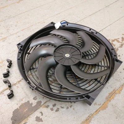 1979 Chevrolet Chevette 14 polegadas super duty radiador ventilador carcaça de refrigeração elétrica - Imagem 1 de 4