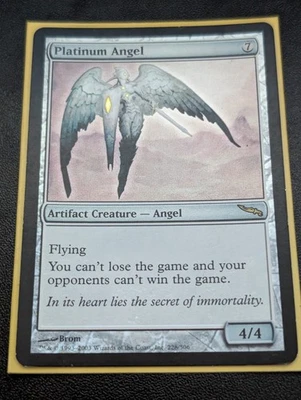 Magic: The Gathering Platinum Angel Card - Image 1 of 4