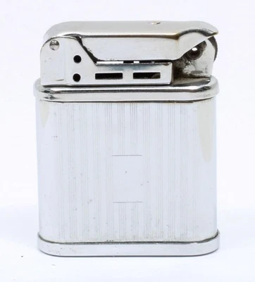 Encendedor Beattie Jet de colección placa cromada motor de fábrica modelo torneado FUNCIONA Foto 1 de 4