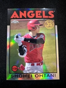 2021 Topps Chrome Shohei Ohtani 1986 Refractor Angels card - Picture 1 of 2