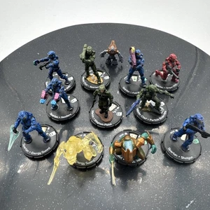 Halo HeroClix Lot of 12 WizKids Master Chief Spartan Elite Zealot & More - Picture 1 of 13