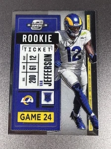 2020 Contenders Optic Football#124 Rookie Ticket Van Jefferson On Card Autograph - Picture 1 of 6