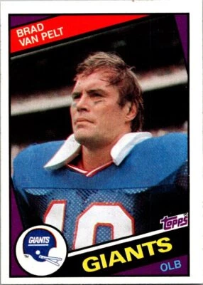 1984 Topps #323c Brad Van Pelt - Image 1 of 2