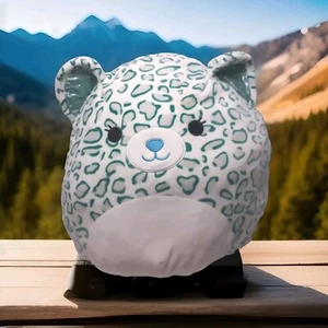 Squishmallows 12 Zoll Plüsch Medium Toni der Schneeleopard weiß & türkisblau Leopard - Bild 1 von 11
