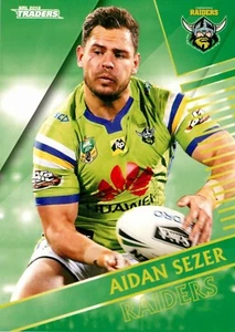 2018 CANBERRA RAIDERS NRL Card AIDAN SEZER Traders - Picture 1 of 2