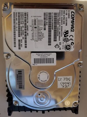 COMPAQ BD00972374 10K HARD DRIVE 68-PIN SCSI 9.1GB 142686-001 - Image 1 of 4