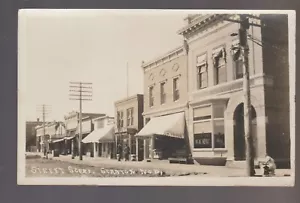 Stanton NEBRASKA RPPC c1910 MAIN STREET prima banca nazionale nr Norfolk Pilger NE - Foto 1 di 2