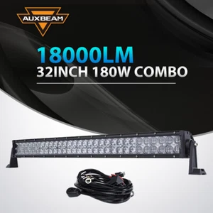 Combo de barra de luz LED AUXBEAM 32 pulgadas 180 W haz coche camión conducción antiniebla trabajo todoterreno - Imagen 1 de 12