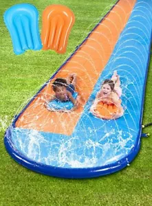 Syncfun Double Slides Heavy Duty Lawn Sprinkler Water Slide Kids fun in summer - Picture 1 of 6