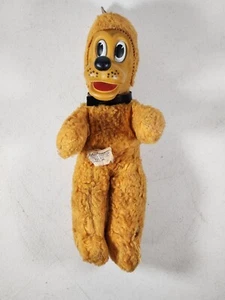 1950s PLUTO Gund Sani Foam Rubber Face Walt Disney Stuffed Animal Vintage - Picture 1 of 8