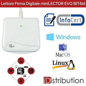 BIT4id Smart Card Reader Digitale Signatur Gesundheitskarte CNS CRS MinilectorEvo - Bild 1 von 6