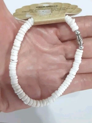 Heishi Shell Bracelet Stretch 6mm*7.5 inch - Image 1 of 4