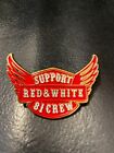 Support 81 Nomads Red White Crew Hells Angels Hat Jacket Shirt Pin Badge Patch