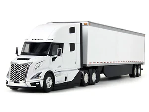 Volvo VNL 860 High-Roof Sleeper and 53' Trailer with Skirts White 1/50 Diecast M - Picture 1 of 3