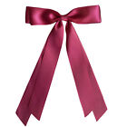 Double Layer  Bow Hair Clip with Satin Ribbon Sweet and Lovely I3J9
