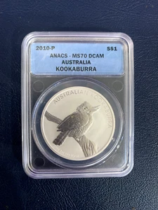 2010 Australia Kookburra Silver Coin MS70 DCAM - Picture 1 of 2