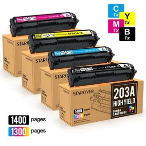 4 XXL Toner CF540A 203A für HP Color LaserJet Pro MFP M281fdw M254dw nw Drucker - Bild 1 von 9