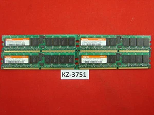 4GB 4x1GB Hynix DDR2-400 RAM PC2-3200R 1Rx4 ECC HYMP512R724-E3 Aa-A #KZ-3751 - Picture 1 of 2